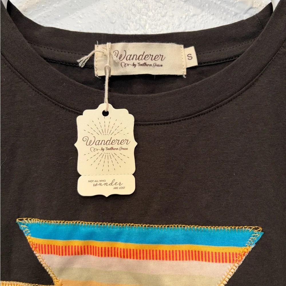 Southern Grace - Gray Top with Colorful TX Design - Picture 2 of 4